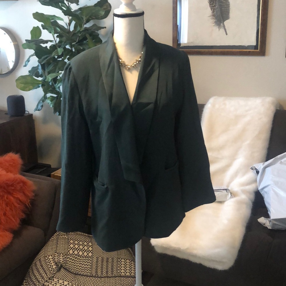 Emerald Green Blazer From Anthropology